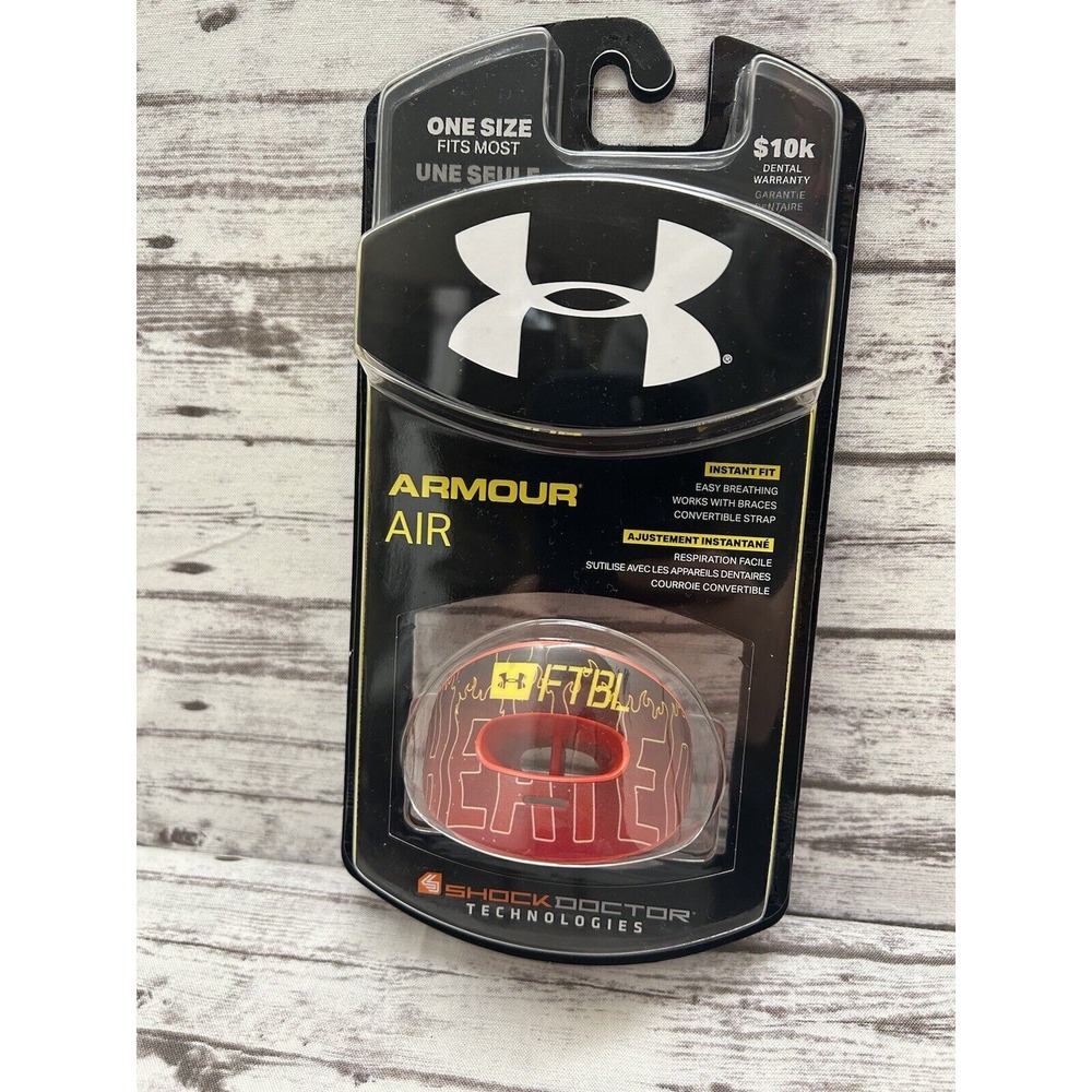 Under Armour Football Lip Mouthguard "HEAT" Adult Shock Doctor Technologies NEW